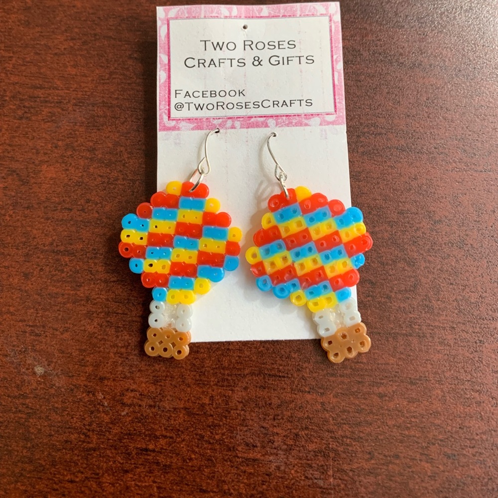 Hot air balloon earrings
